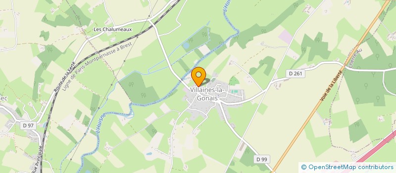 localisation de l'entreprise SCI OS FOURCAULT  VILLAINES-LA-GONAIS