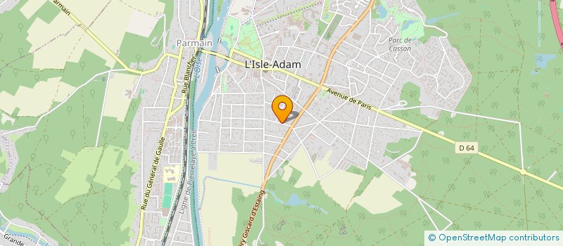 localisation de l'entreprise SCI OSACAL à L'ISLE-ADAM