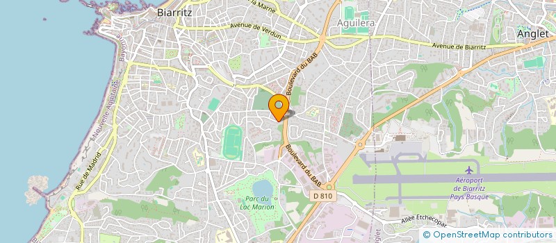 localisation de l'entreprise SCI OSAGARIA à BIARRITZ