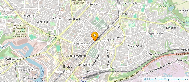 localisation de l'entreprise SCI OSAKA FDD  BREST