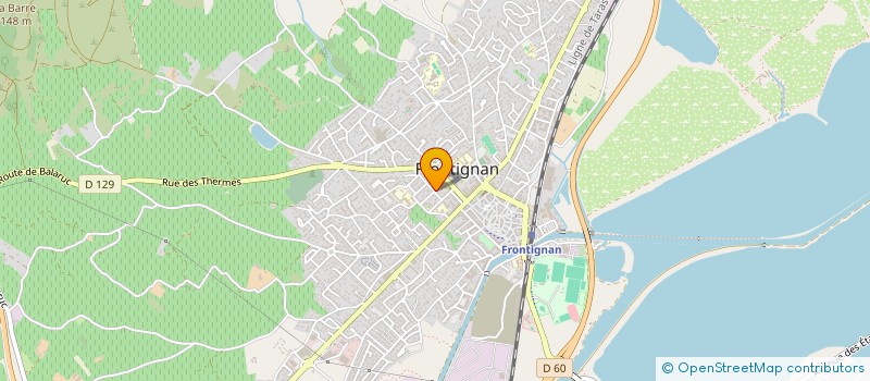 localisation de l'entreprise SCI OSAME à FRONTIGNAN