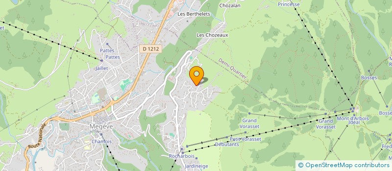 localisation de l'entreprise SCI OSARA  MEGEVE