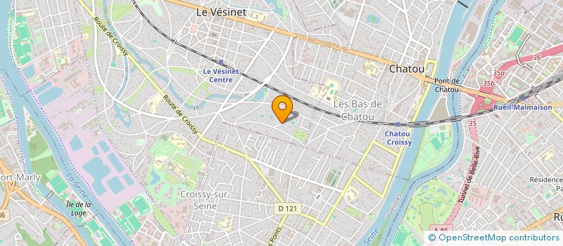 localisation de l'entreprise SCI OSARCS  LE VESINET