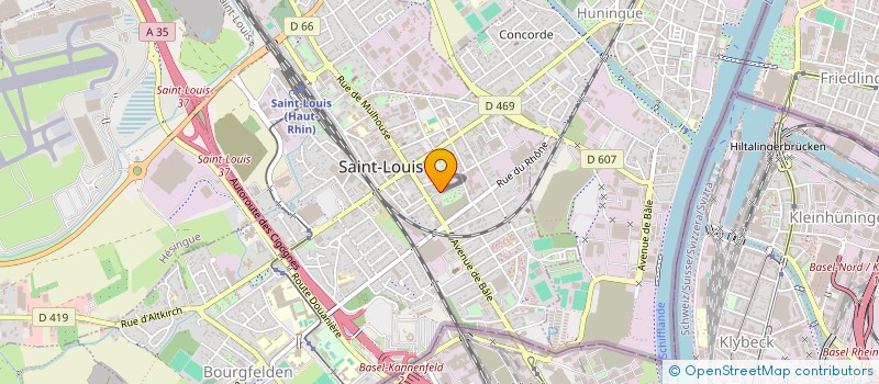 localisation de l'entreprise SCI OSCAR  SAINT-LOUIS