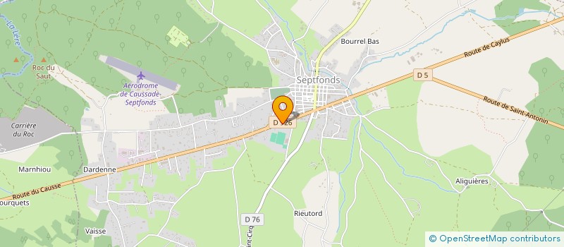 localisation de l'entreprise SCI OSCAR  SEPTFONDS