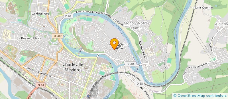 localisation de l'entreprise SCI OSCAR  CHARLEVILLE-MEZIERES