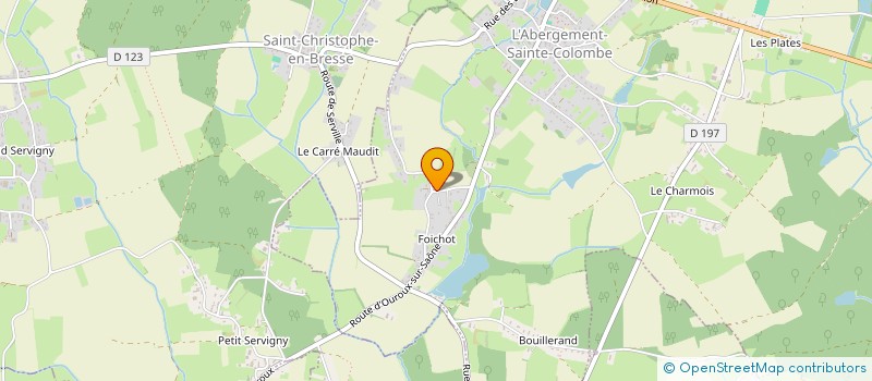 localisation de l'entreprise SCI OSCAR  L'ABERGEMENT-SAINTE-COLOMBE