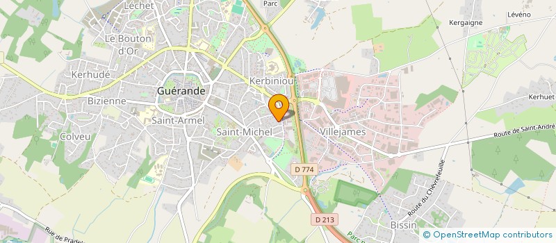 localisation de l'entreprise SCI OSCAR  GUERANDE