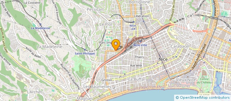 localisation de l'entreprise SCI OSCAR PROPERTY à NICE