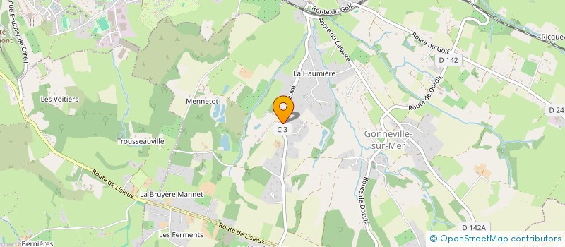 localisation de l'entreprise SCI OSCHARLEO  GONNEVILLE-SUR-MER