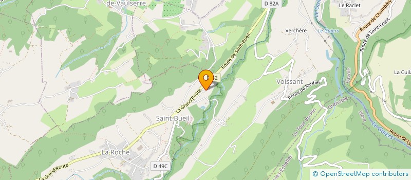 localisation de l'entreprise SCI OSE OURS  SAINT-BUEIL