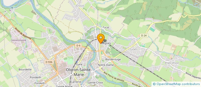 localisation de l'entreprise SCI OSESO  OLORON-SAINTE-MARIE