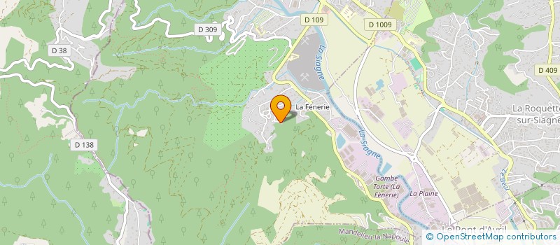 localisation de l'entreprise SCI OSG  PEGOMAS