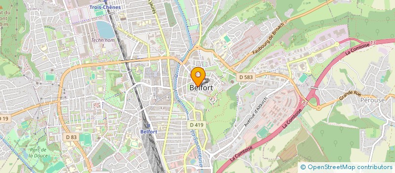 localisation de l'entreprise SCI OSIRIS à BELFORT