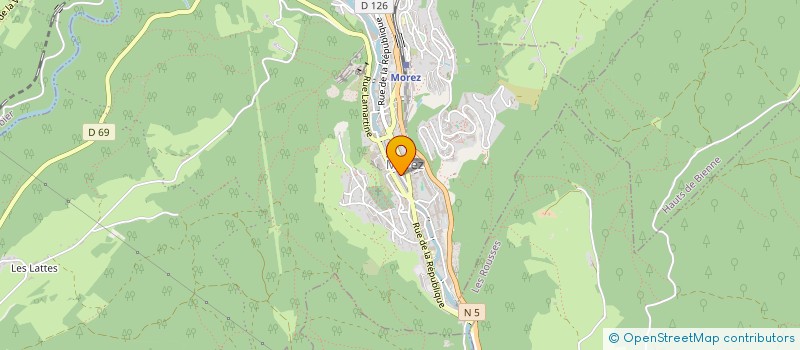 localisation de l'entreprise SCI OSIRIS  HAUTS DE BIENNE