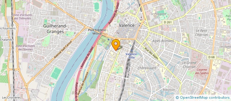 localisation de l'entreprise SCI OSIRIS à VALENCE