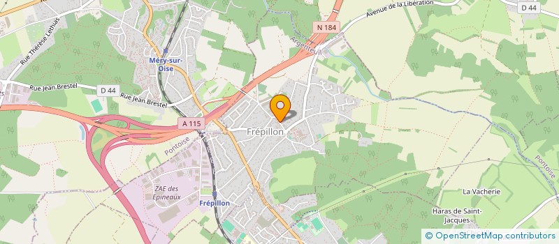 localisation de l'entreprise SCI OSIRIS  FREPILLON