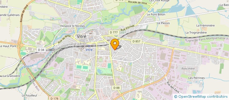 localisation de l'entreprise SCI OSIRIS  VITRE
