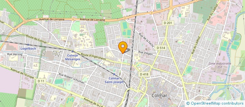 localisation de l'entreprise SCI OSIRIS  COLMAR