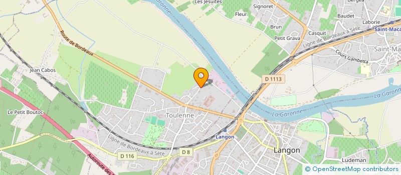 localisation de l'entreprise SCI OSIRIS  TOULENNE