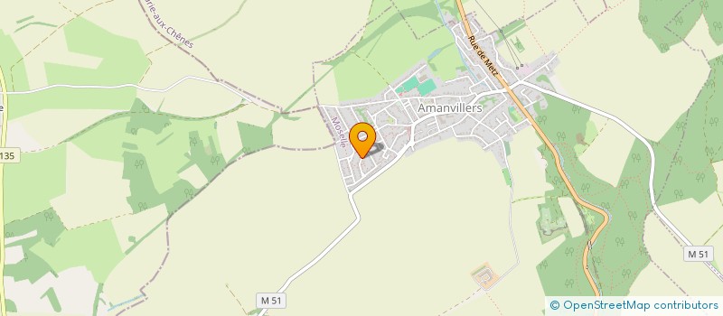 localisation de l'entreprise SCI OSIRIS  AMANVILLERS