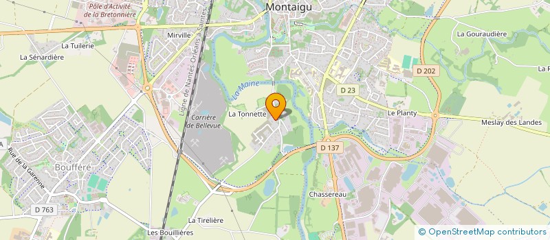 localisation de l'entreprise SCI OSIRIS à MONTAIGU-VENDEE