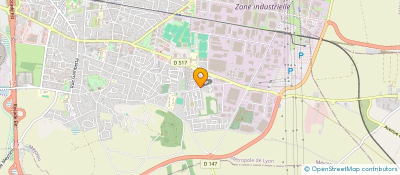 localisation de l'entreprise SCI OSIRIS  MEYZIEU