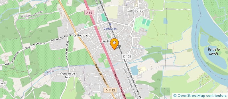 localisation de l'entreprise SCI OSIRYS  CADAUJAC