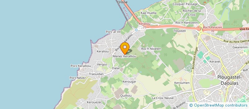 localisation de l'entreprise SCI OSISMIS  PLOUGASTEL-DAOULAS