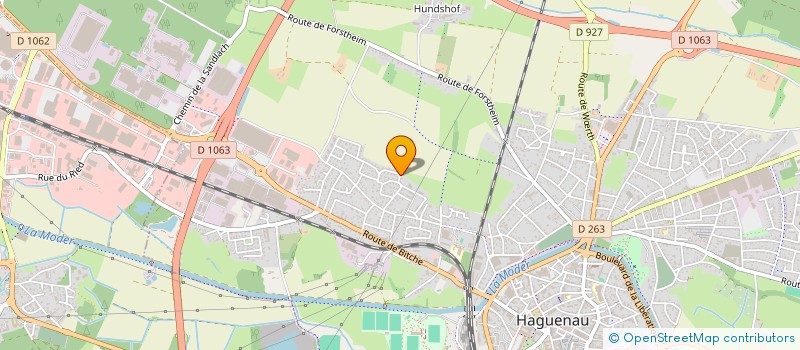 localisation de l'entreprise SCI OSLO  HAGUENAU