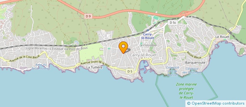 localisation de l'entreprise SCI OSLO  CARRY-LE-ROUET