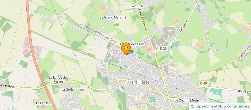 localisation de l'entreprise SCI OSLO  TREILLIERES