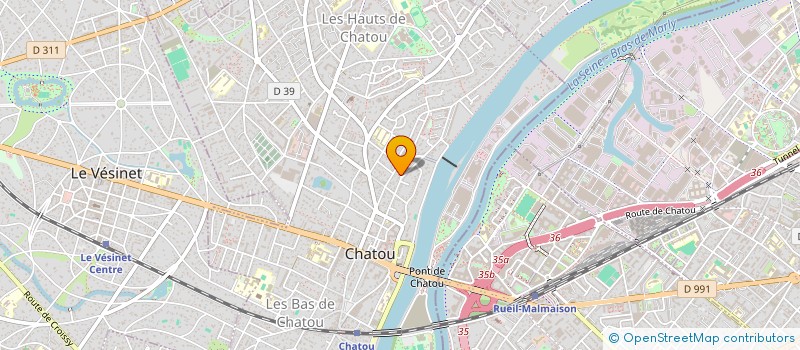 localisation de l'entreprise SCI OSLO  CHATOU