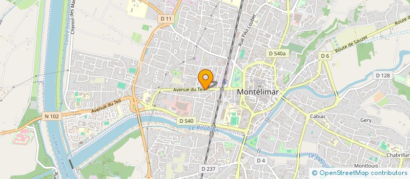 localisation de l'entreprise SCI OSM à MONTELIMAR
