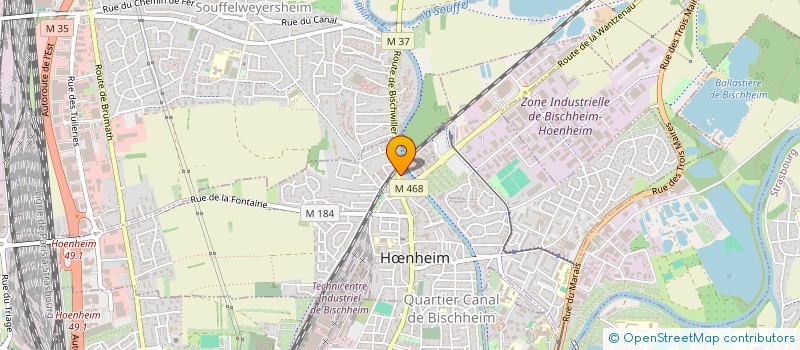 localisation de l'entreprise SCI OSMALIKES  HNHEIM