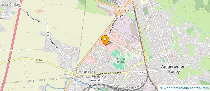 localisation de l'entreprise SCI OSMANI  AMBERIEU-EN-BUGEY