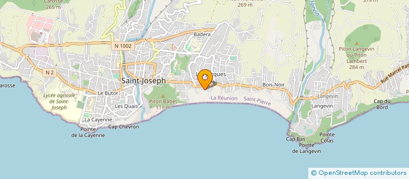 localisation de l'entreprise SCI OSMANTHE à SAINT-JOSEPH
