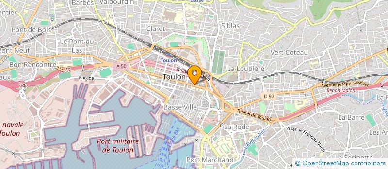 localisation de l'entreprise SCI OSMIE  TOULON