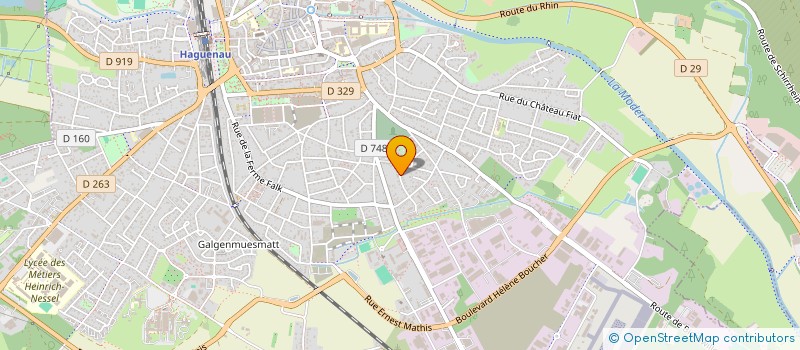 localisation de l'entreprise SCI OSMONDE  HAGUENAU