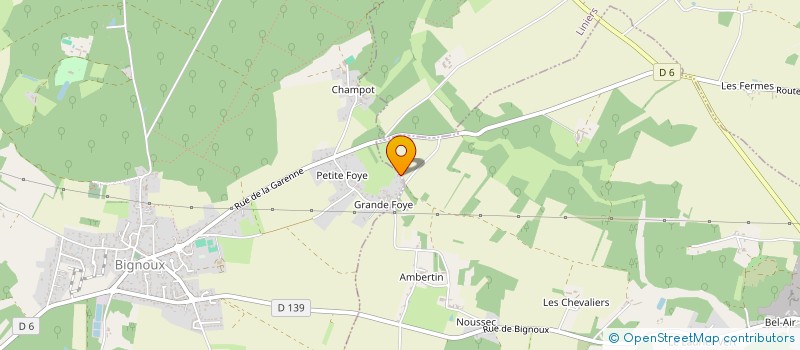 localisation de l'entreprise SCI OSMOSE  BIGNOUX