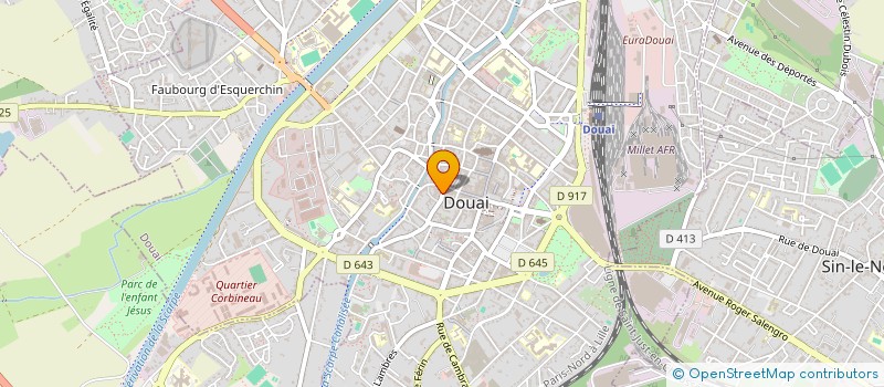 localisation de l'entreprise SCI OSMOSE à DOUAI