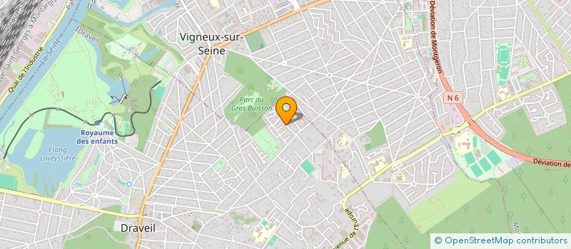 localisation de l'entreprise SCI OSMOSE à DRAVEIL