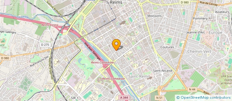 localisation de l'entreprise SCI OSMOSE  REIMS