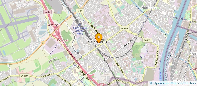 localisation de l'entreprise SCI OSMOSE  SAINT-LOUIS