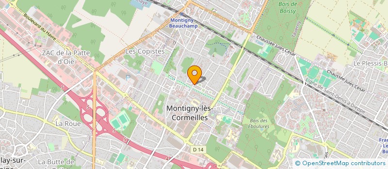 localisation de l'entreprise SCI OSNY 216  MONTIGNY-LES-CORMEILLES