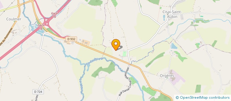 localisation de l'entreprise SCI OSOE à CISAI-SAINT-AUBIN
