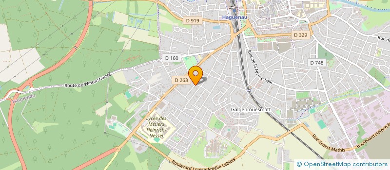 localisation de l'entreprise SCI OSR  HAGUENAU