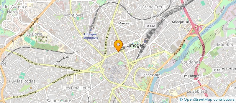 localisation de l'entreprise SCI OSRACOS à LIMOGES