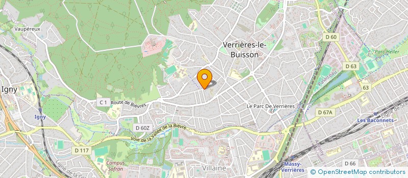 localisation de l'entreprise SCI OSSA à VERRIERES-LE-BUISSON