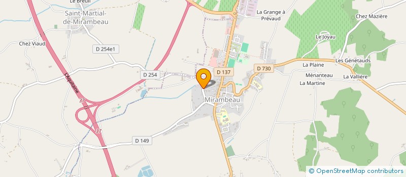 localisation de l'entreprise SCI OSSARD RODEAU  MIRAMBEAU